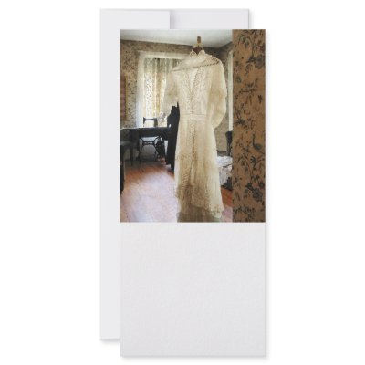 19th Century Wedding Dress Personalized Rack Card by SusanSavad