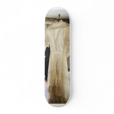 19th Century Wedding Dress Skateboard Decks by SusanSavad