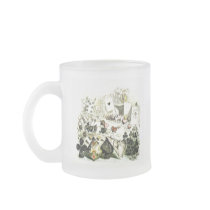 19th Century Wonderland-esque Woodcut Coffee Mugs