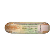1,000 Hong Kong Dollar Bill Skateboard Mini