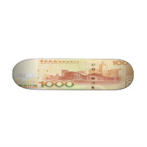 1,000 Hong Kong Dollar Bill Skateboard Mini