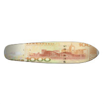 1,000 Hong Kong Dollar Bill Skateboard Oldschool