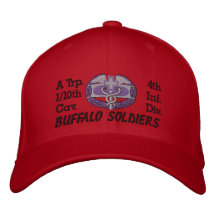 1/10th Cav. 4th Inf. Div. CMB Embroidered Hat