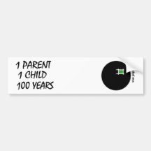 1 - 1 - 100 BUMPER STICKER
