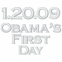 1.20.09 Obama's First Day Embroidered Shirt