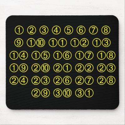 1 2 3 4 5 6 7 8 9 10 11 12 13 14 15 16 17 18 19... MOUSEPAD by ab_photodesigner