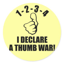 1-2-3-4 I Declare A Thumb War B-W