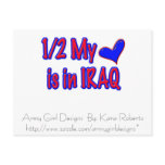 1/2 my heart is in IRAQ - PostCard
