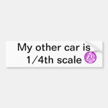 1/4th - My Other Car Bumper Sticker