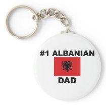 #1 Albanian Dad Keychains