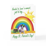 1. Awesome Bulldog Puppy St. Patrick's Day Card