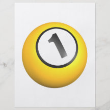 1 Ball Personalized Flyer