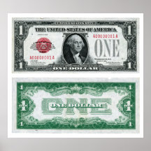 $1 Banknote Legal Tender Series of 1928 Print