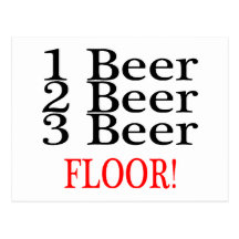 1 Beer 2 Beer 3 Beer FLOOR Postcards