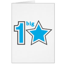 1 BIG STAR GREETING CARD