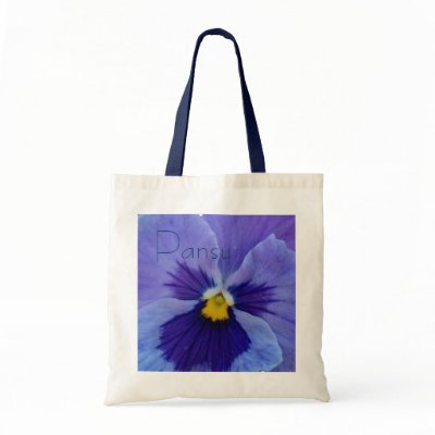 1 Blue Beauty Pansy Bags by CaroleArt