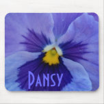 1 Blue Beauty Pansy Mouse Pad