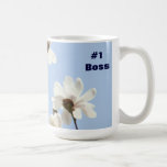#1 Boss Coffee cup Mug gifts Blue Sky Magnolias