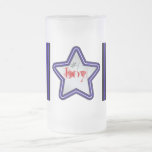 #1 Boy Leather Flag and Star Coffee Mug