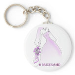#1 Bridesmaid Keychain