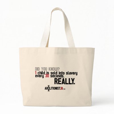 1 Child Sold Every 30 Seconds Bag by abolitionistjb