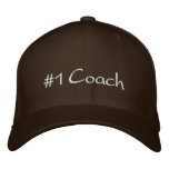 #1 Coach Embroidered Baseball Cap