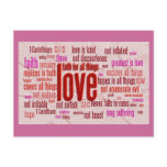 1 Corinthians 13:1-13 Heart Cloth postcards