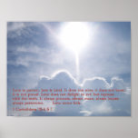 1 Corinthians 13:4 6-7 Clouds posters