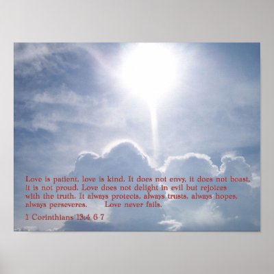 1 Corinthians 13:4 6-7 Clouds by ReligionDotCom