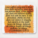 1 Corinthians 13:4-7 mousepads