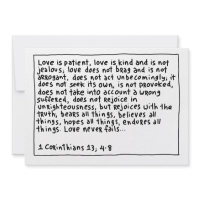 1 Corinthians 13 4-8 Invites by Panoramania