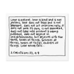 1 Corinthians 13 4-8 Post Cards
