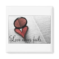 1 Corinthians 13:8 Fridge Magnet