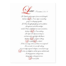 1 Corinthians 13 Postcard