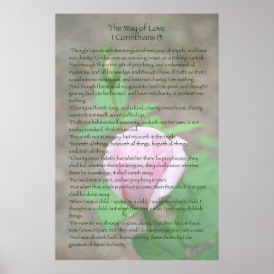 1 Corinthians 13 Posters by cherylarogers