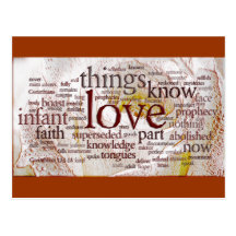 1 Corinthians 13 Rose (v1) Postcards