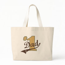 #1 Dad Canvas Bag