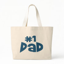 #1 Dad Tote Bags