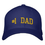 #1 Dad Baseball Hat embroidered hats