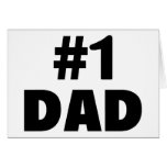#1 Dad (Blk) cards