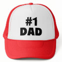 #1 Dad (Blk) hats