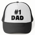 #1 Dad (Blk) Trucker Hats