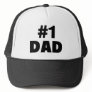 #1 Dad (Blk) Trucker Hats