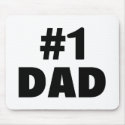 #1 Dad (Blk) mousepads