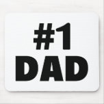 #1 Dad (Blk) mousepads