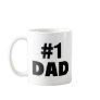 #1 Dad (Blk) Coffee Mugs
