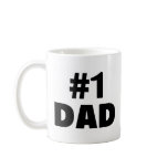#1 Dad (Blk) mugs