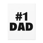 #1 Dad (Blk) Post Cards