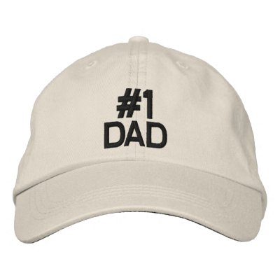 #1 DAD CAP EMBROIDERED HAT by TheBigTees