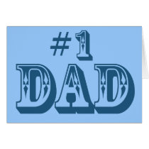 #1 Dad Greeting Card